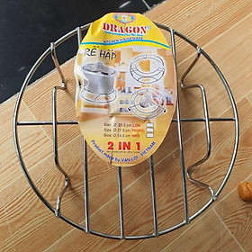 Mua Rế hấp 4 chân inox Vạn Lợi Dragon hàng Việt Nam kiêm rế lót nồi rẻ hấp 2 trong 1