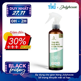 Bình xịt Phòng tinh dầu Bạc hà 280ml JULYHOUSE