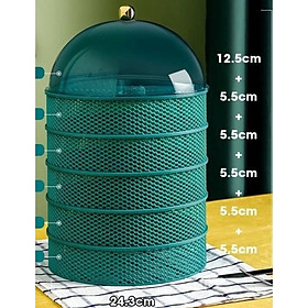 Mua lồng bàn lưới 5 tầng màu xanh bảo quản thức ăn tránh côn trùng  vừa làm bộ giổ đa năng tiện lợi.
