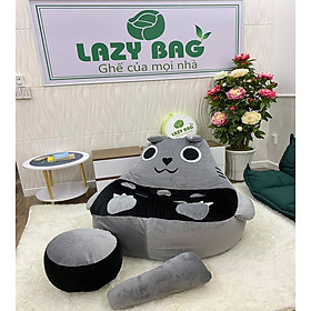 Mua Bộ Ghế Lười Hạt Xốp 3 Món Hình Thú Cực Xinh (KÈM HẠT XỐP) size XL