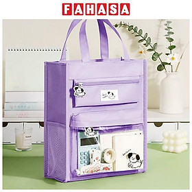 Túi Vải Học Thêm - 8008 - Gấu Tím