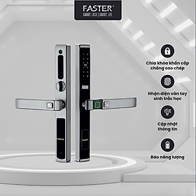 Mua Khóa vân tay FS6900 Grey FASTER mở bằng sinh trắc học  app điều khiển  dấu vân tay  thẻ từ