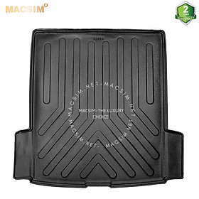 Thảm lót cốp ô tô Porsche Taycan (2019-Nay) MACSIM màu đen – TPU cao cấp, chuẩn form, sử dụng lâu dài