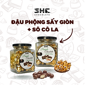 Combo 2 hũ Socola viên Đậu phộng - SHE Chocolate - Hũ 90g