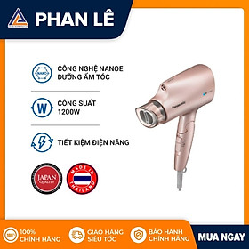 Máy Sấy Tóc Dưỡng Ẩm Nanoe Panasonic EH-NA27PN645 - Công Suất 1200W - Tay cầm gập dễ mang đi - Hàng Chính Hãng