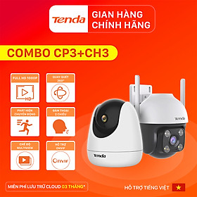 Combo Camera Wifi Tenda Quay Quét Ngoài Trời và Trong Nhà CH3, CP3