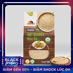 Hạt Quinoa (Diêm mạch) Trắng Smile Nuts hộp giấy 500g - White Quinoa Seed Smile Nuts 500g