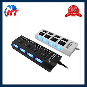 Thiết bị chia cổng USB 4 cổng có công tắc ( hub usb 4 port)