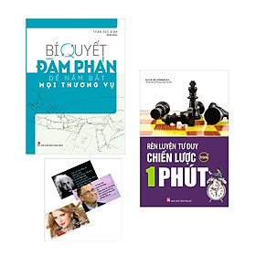 Combo Bí Quyết Đàm Phán Để Nắm Bắt Mọi Thương Vụ Và Rèn Luyện Tư Duy Chiến Lược Trong 1 Phút (Tái Bản)Tặng Kèm Bookmath Những Câu nói Của người nổi tiếng