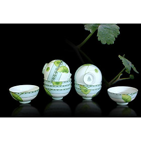 Mua Bộ 10 chén cơm 11.5cm Jasmine Tích Tuyết Thảo hàng đẹp  bằng sứ  dùng gia đình  đãi khách  tặng quà tết