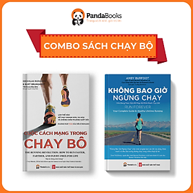 Hình ảnh Sách PANDABOOKS combo 2 cuốn Cuộc cách mạng trong chạy bộ + Không bao giờ ngừng chạy