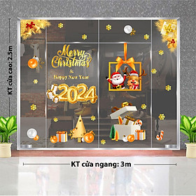 Mua DECAL TRANG TRÍ NOEL 2024 CHO CỬA HÀNG ĐỒNG HỒ