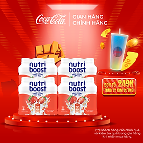 Lốc 24 Chai Thực phẩm bổ sung Nước uống sữa trái cây Nutriboost Energyze Blend 297ml/Chai Coca-Cola Official Store