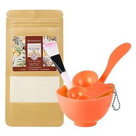 Combo Bột Yến Mạch Khoai Tây Milaganics (100g) Và Bộ Dụng Cụ Trộn Bột Đắp Mặt 4 In 1 Florami (Màu Ngẫu Nhiên)