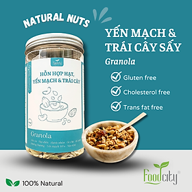 Ngũ cốc Granola siêu hạt FOOD CITY Ngũ cốc ăn kiêng super hạt, ít ngọt