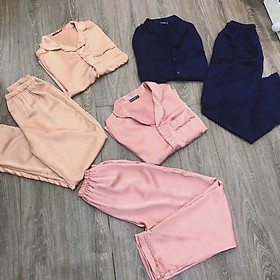 Bộ đồ ngủ lụa cao cấp mã SP 25112019 (Giao màu ngẫu nhiên)