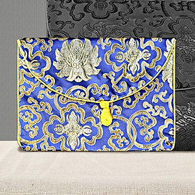 Mua Túi thêu Thổ Cẩm form đẹp 24cm*34cm (2 mẫu giao ngẫu nhiên) - đựng sách  kinh phật kinh thánh