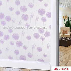 DECAL DÁN KÍNH MỜ SẴN KEO - BÁN THEO 1M TỚI