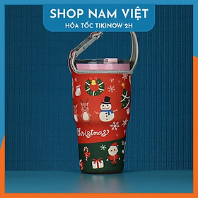 Túi Đựng Ly Giữ Nhiệt Lớn 900ml - Nhiều Hoa Văn
