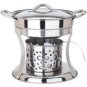 Bộ Nồi Lẩu Inox Bếp Cồn Maxcook MCT762