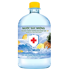 Nước Súc Miệng Dr. Muối Hương Dứa 1 Lít