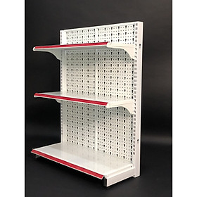 Mua Kệ Tole Lỗ áp tường (1 mặt)-Dài 90 x Rộng 35 x Cao 120 x 3 tầng
