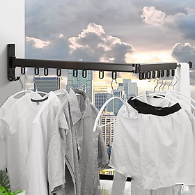Giá phơi quần áo gập mở xoay 360 độ Retractable Clothes Drying Rack