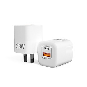 Củ Sạc WIWU GAN FAST CHARGER Ry-U33 Dành Cho Các Dòng Máy Chân Type-C, Hỗ trợ sạc Nhanh 30W - Hàng Chính Hãng