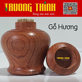 Lọ Đựng Tăm Bằng Gỗ Hương Cao Cấp Trường Thịnh Tiện Dụng Bền Đẹp Sang Trọng Tiết Kiệm – Hình Chuông Liền Khối.