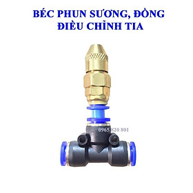 Béc phun sương dập bụi chống tắc kết nối ống 8mm