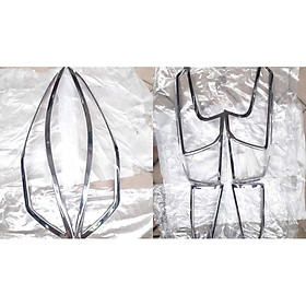 Ốp Viền Đèn Pha, Hậu Mạ Crom Dành Cho Xe Ô Tô Hyundai Santafe 2019-2020