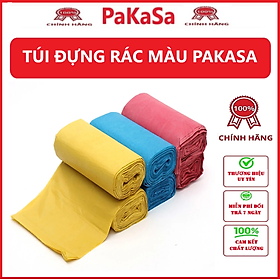 Mua Túi đựng rác gia đình  Bao đựng rác văn phòng tiện lợi 3 màu ( Vàng   đỏ   xanh ) nhiều cỡ siêu dai   tự phân hủy sinh học bảo vệ môi trường - Hàng chính hãng PaKaSa ( Giao màu ngẫu nhiên)