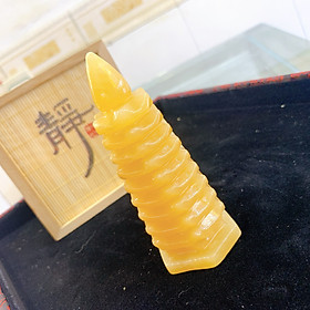 Tháp Văn Xương Phong Thủy đá Thạch Anh Cao Cấp Mani Đ.PK.013-Đo180-Đe150-Va100-Tr180 - Biểu tượng của Trí Tuệ, có thể thúc đẩy Vận Học Hành, thi cử Đỗ Đạt, Công Danh, sự nghiệp Mạnh Mẽ (Có 4 Màu)