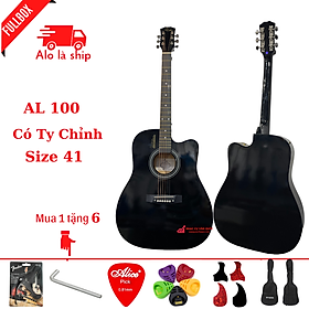 Đàn Guitar Acoustic AL 100 + Tặng kèm Bộ Phụ Kiện 6 Món