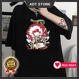 Top 4 Áo thun one piece in hình luffy gear 5 nika và rồng kaido màu đen cực HOT giá siêu rẻ