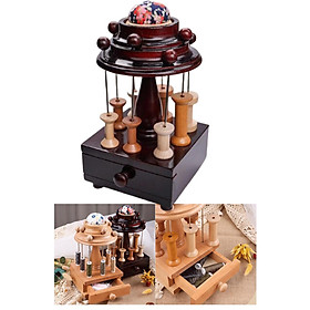 Wooden Sewing Drawer Wooden Sewing Storage Rack Quilting Supplies Multipurpose with 1 Drawer Sewing Basket Organizer Sewing Storage Drawer
