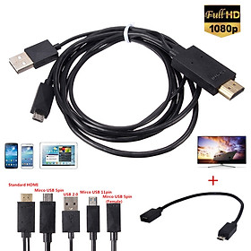 New MHL Micro USB to HDMI 1080P Media HD TV HDTV Cable adapter Charger Cord Lead