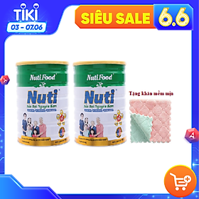 COMBO 2 hộp sữa bột Nguyên kem nutifood loại 900g dùng cho cả gia đình