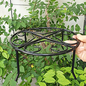 Kệ sắt tròn sơn tĩnh điện đặt chậu hoa đường kính 21cm