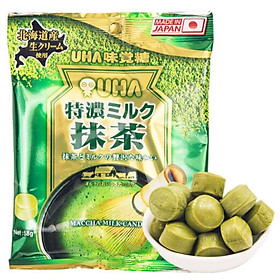 Kẹo sữa trà xanh UHA Tokuno 58g