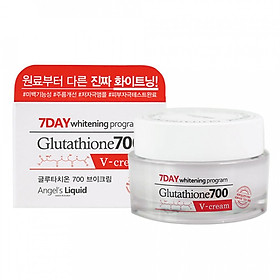 Kem Dưỡng Trắng Da, Giảm Thâm Nám Angel's Liquid 7 Day Glutathione 700 V-Cream 50ml