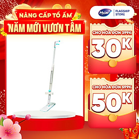 [Tặng Bông Lau] Cây Lau Nhà MyJae Sợi Microfiber Tự Vắt Phun Sương Xoay 360 Độ Thông Minh 138cm