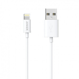 Dây Cáp Sạc Lightning Chuẩn MFi Cho iPhone Anker A7101 0.9m - Hàng Chính Hãng