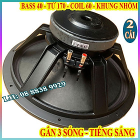 Mua CẶP CỦ LOA BASS 40 PT AUDIO TỪ 170 COIL 60 GÂN VẢI CHUYÊN LOA KÉO - GIÁ 2 CHIẾC