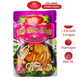 Xốt lẩu thái Titom gói 100g gia vị hoàn chỉnh dùng nấu lẩu thái mì chua cay