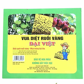 Keo Dính Ruồi Đại Việt – Vua Diệt Ruồi Vàng – Diệt Sạch Ruồi Vàng – Mùa Màng Bội Thu (5 Miếng)