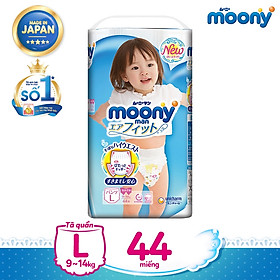 Tã quần cao cấp Moony L44 dành cho bé gái