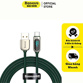 Cáp Sạc Nhanh USB to Type-C 66W Baseus Display Fast Charging Data Cable  (CASX) -Hàng chính hãng