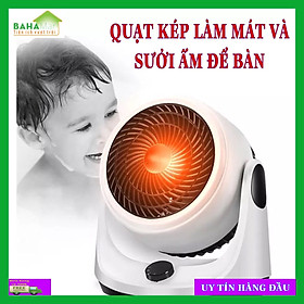 Mua QUẠT KÉP LÀM MÁT VÀ SƯỞI ẤM ĐỂ BÀN  BAHAMAR  dùng trong gia đình hoặc văn phòng  có thể thổi sưởi ấm không khí.