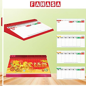 Lịch Bàn 53 Tuần Đế Nhựa Lò Xo Giữa 2026 - Chủ Đề Phong Thủy